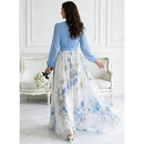 Women's Floral Boho Long Sleeve Maxi Dress