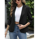 Women's Ruched 3/4 Sleeve Fitted Blazer