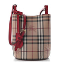 Haymarket Check Colours Small Lorne Bucket Crossbody Poppy Red