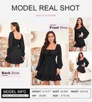 Women's Off-Shoulder Puff Sleeve A-Line Mini Dress