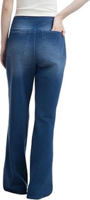 Women's High Waisted Stretch Wide Leg Jeans