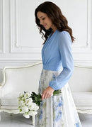 Women's Floral Boho Long Sleeve Maxi Dress