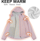 Women's Waterproof Hooded Softshell Fleece Jacket