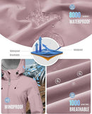 Women's Waterproof Hooded Softshell Fleece Jacket