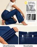 Women's High Waisted Wide Leg Pull-On Jeans