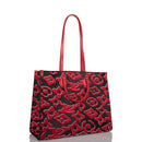 LV Onthego X Uf Black and Tufted Gm Red Monogram Canvas Tote