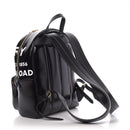 Coated Canvas Horseferry Print Backpack Black