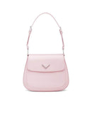 Prada Cleo Brushed Leather Shoulder Bag